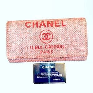 SOLD Chanel Deauville Continental Wallet